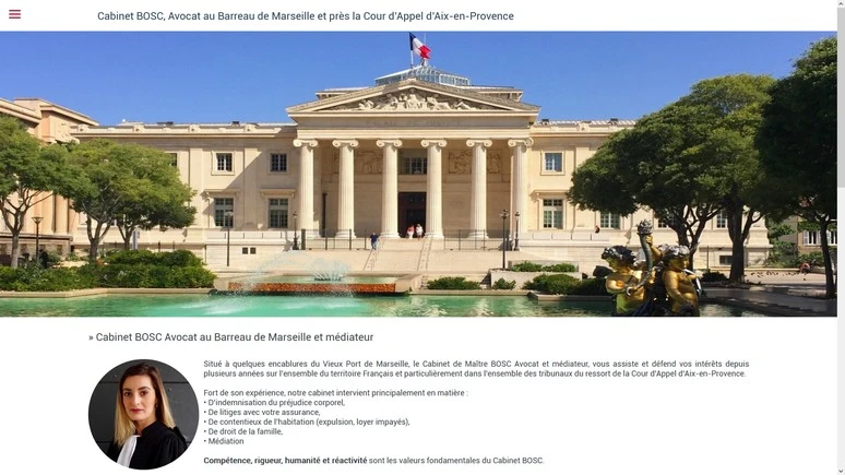exemple de site web pour cabinet d'avocat fait avec rapido web
